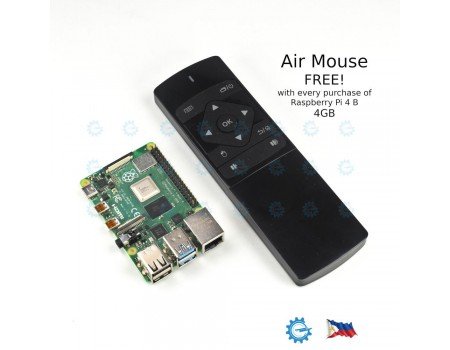 Raspberry Pi 4 4GB Model B with FREE Air Mouse